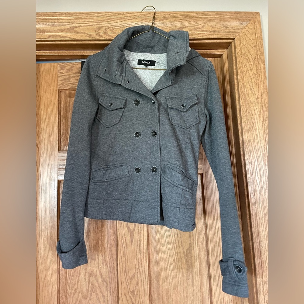 Women’s Grey Hurley Peacoat Jacket